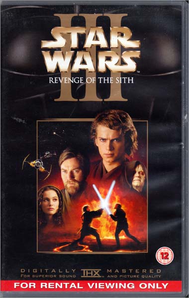 Star Wars Revenge of the sith vhs gorgeous.